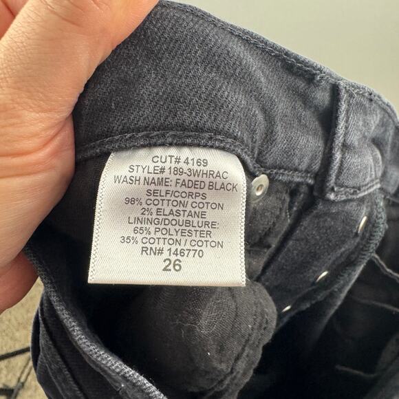 Re/Done High Rise Ankle Crop Jeans - Picture 7 of 8